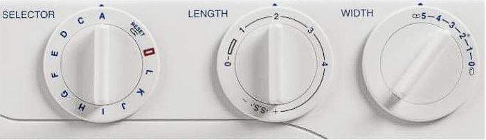 Janome J3-24 Sewing Machine dials