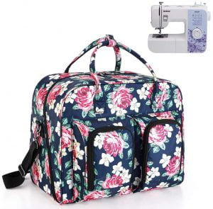 Teamoy Sewing Machine Bag with Bottom Wooden Board