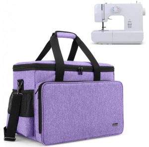 Yarwo Sewing Machine Carrying Case with Bottom Wooden Board