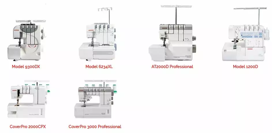 Janome Overlocker Sewing Machines
