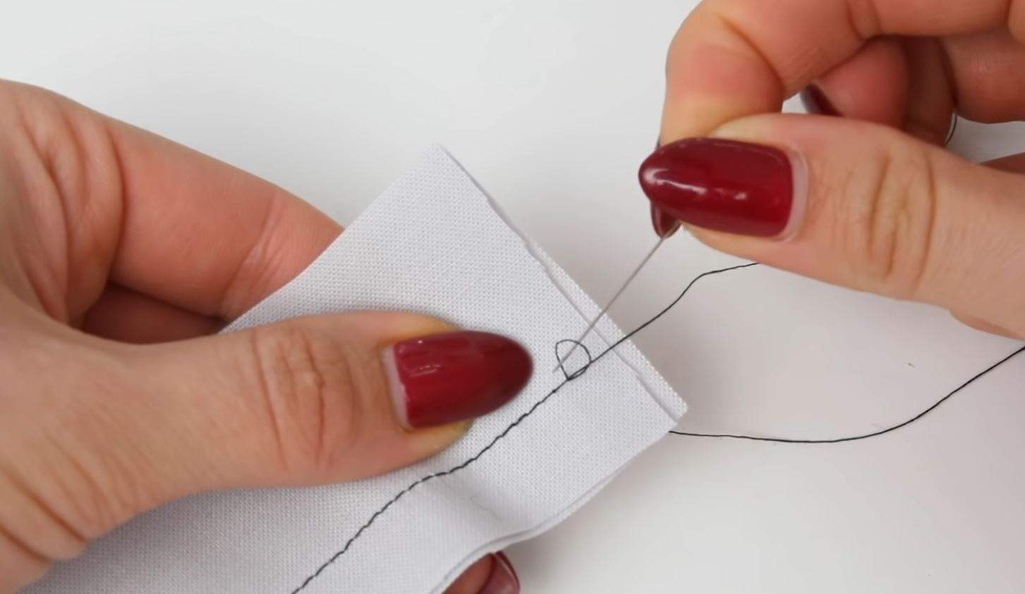 How To Tie Off Thread with a Knot Without Backstitching (Sewing for