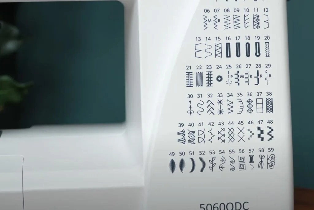 Janome 5060 QDC Stitches